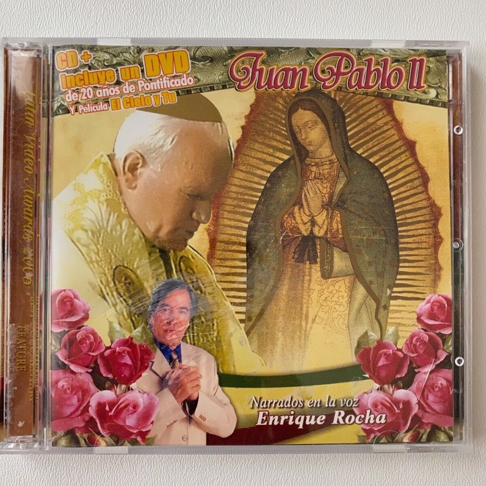 Juan Pablo II Narrados En La Voz Enrique Rocha La Virgen De Guadalupe CD and DVD